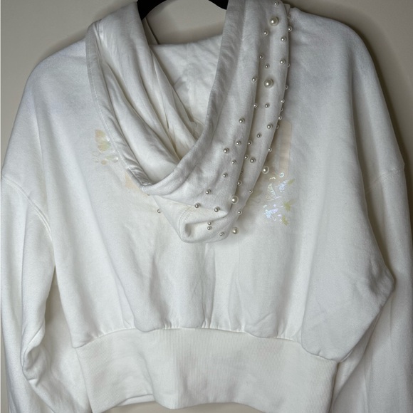 NWOT WICKED | Glow in the Dark & White Pearl-Embellished Women’s Hoodie - Picture 7 of 10